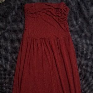 Maxi maroon dress